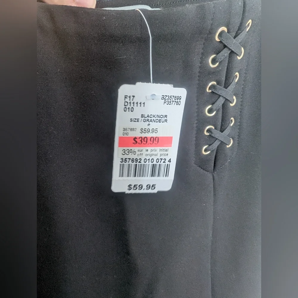 Le Chateau Black Lace-Up Pencil Skirt - Picture 6 of 11